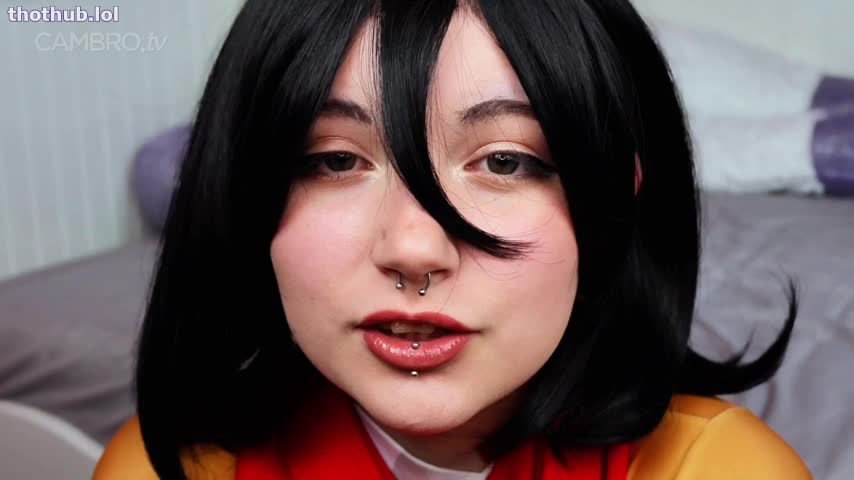 OnlyFans leaked Dogwife ahegao mikasa cosplay face joi on HDthot