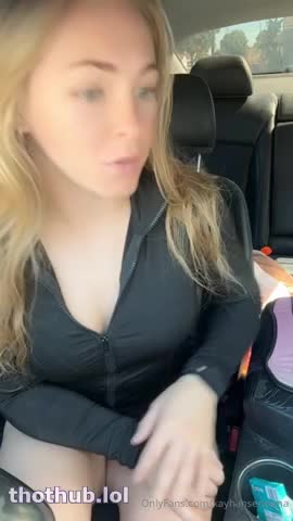 OnlyFans leaked Kay Hansen Car solo masturbation w dildo on HDthot